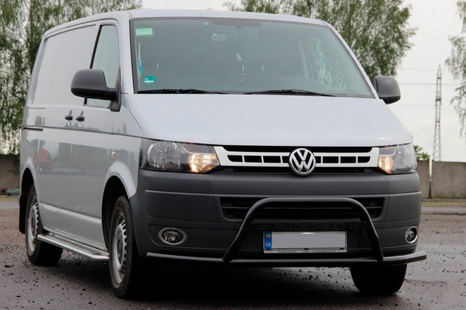 Volkswagen T5 2010-2015 Parabulloni WT007ST Nero (Acciaio Inox) Image