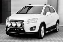 Chevrolet Trax 2012-2023 Parabullbar Anteriore WT018 Nero (Acciaio Inox) foto 4
