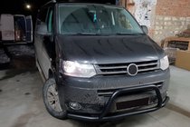 Volkswagen T5 2010-2015 Parabulloni WT006ST Nero (Acciaio Inox) foto 1