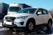 Mazda CX-5 2012-2017 Protezione Anteriore WT021 Nera (Acciaio Inox) foto 2