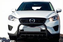 Mazda CX-5 2012-2017 Protezione Anteriore WT021 Nera (Acciaio Inox) foto 3