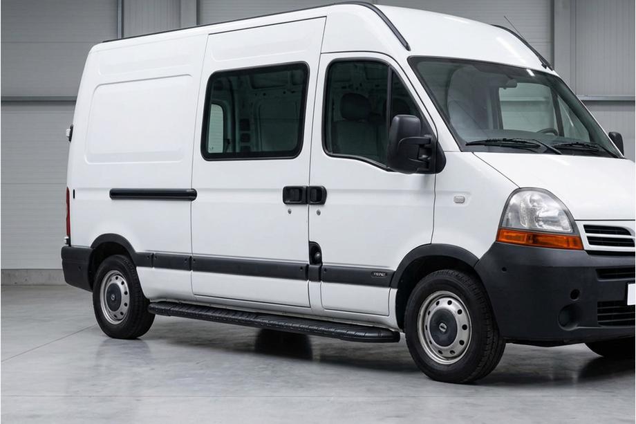 Renault Master 1998-2010 Pedane Laterali Bosphorus Black (2 pz, Alluminio) Image
