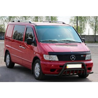 Parabulloni con tubi laterali WT002 Plus Nero (acciaio inox) Mercedes Vito W638 1996-2003 foto 2