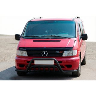 Parabulloni con tubi laterali WT002 Plus Nero (acciaio inox) Mercedes Vito W638 1996-2003 foto 1