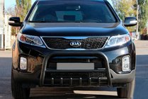 Kia Sorento II XM 2009-2014 Parabulloni WT021 Nero (Acciaio Inox) foto 2