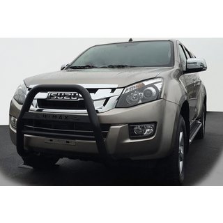 Protezione Anteriore QT008 Nera (Acciaio Inox) Isuzu D-Max 2011-2019