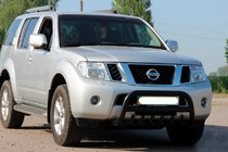 Nissan Pathfinder R51 2005-2014 Parabulloni WT008 Nero (Acciaio Inox) foto 2