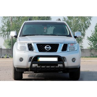 Parabulloni WT008 Nero (Acciaio Inox) Nissan Pathfinder R51 2005-2014 foto 3