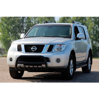 Parabulloni WT008 Nero (Acciaio Inox) Nissan Pathfinder R51 2005-2014 foto 4