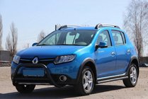Dacia Sandero 2013-2020 Parabullbar Anteriore WT006 Nero (Acciaio Inox) foto 6