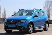 Dacia Sandero 2013-2020 Parabullbar Anteriore WT006 Nero (Acciaio Inox) foto 5