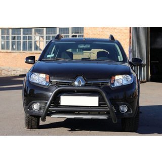 Parabullbar Anteriore WT006 Nero (Acciaio Inox) Renault Sandero 2013-2022 foto 2
