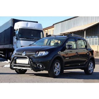Parabullbar Anteriore WT006 Nero (Acciaio Inox) Renault Sandero 2013-2022 foto 3
