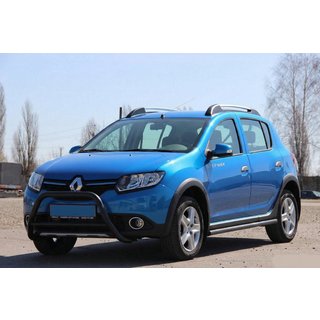 Parabullbar Anteriore WT006 Nero (Acciaio Inox) Renault Sandero 2013-2022 foto 4