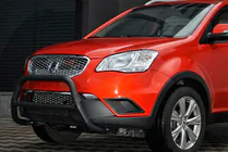 SsangYong Korando 2010-2019 Parabullbar WT005 Nero (Acciaio Inox) foto 3