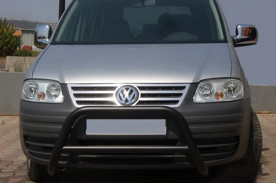 Volkswagen Caddy 2004-2010 Parabulloni WT005 Nero (Acciaio Inox) Image