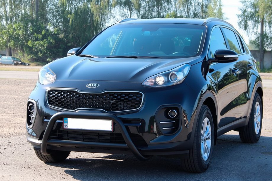Kia Sportage 2015-2021 Parabulloni WT006 Nero (Acciaio Inox) Foto 3