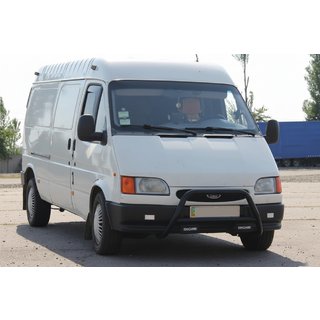 Parabulloni WT006 Nero (Acciaio Inox) Ford Transit 1991-2000 foto 1
