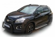 Chevrolet Trax 2012-2023 Parabullbar Anteriore WT005 Nero (Acciaio Inox) foto 1