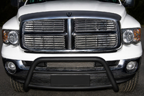 Dodge RAM (DR/DH/D1/DC/DM) 2002–2009 Parabullbar Anteriore WT005 Nero (Acciaio Inox) foto 1
