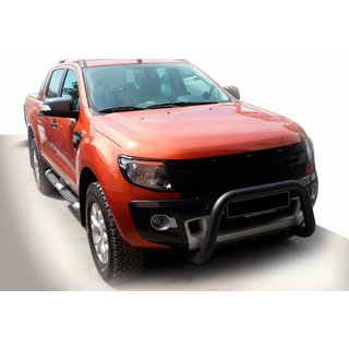 Protezione Anteriore WT005 Nera (Acciaio Inox) Ford Ranger 2011–2022