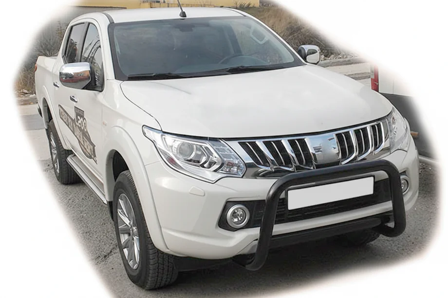 Mitsubishi L200 2015-2024 Parabulloni WT005 Nero (Acciaio Inox) Image