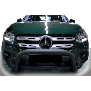 Protezione anteriore WT005 Nera (acciaio inox, 60mm) Mercedes X class 2017-2020
