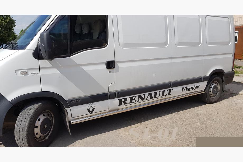 Renault Master 1998-2010 Tubi Laterali (2 pz, Acciaio Inox) Image