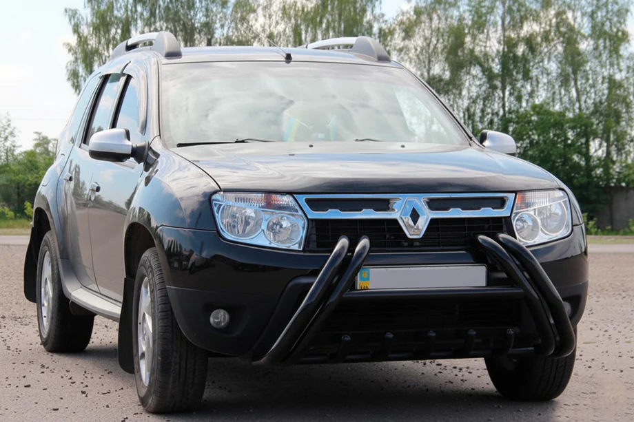 Renault Duster 2008–2017 Bull bar Kelebek WT01 Black (acciaio inox) Image
