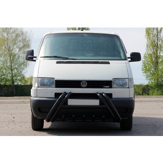 Bull bar Kelebek WT011 Black (acciaio inox) Volkswagen T4 Caravelle/Multivan 1990–2003 foto 1