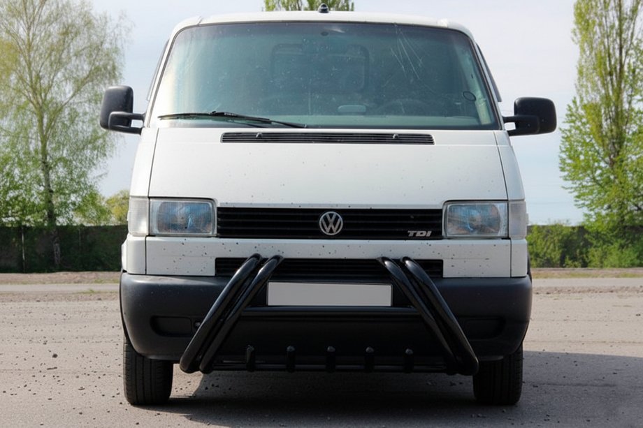 Volkswagen T4 Caravelle/Multivan 1990–2003 Bull bar Kelebek WT011 Black (acciaio inox) Image