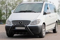 Mercedes Viano 2004-2014 Bull bar Kelebek WT011 Black (acciaio inox) foto 3