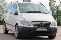 Mercedes Viano 2004-2014 Bull bar Kelebek WT011 Black (acciaio inox) foto 2