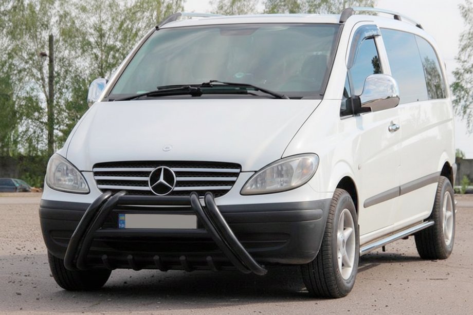 Mercedes Vito W639 2004-2014 Bull bar Kelebek WT011 Black (acciaio inox) Foto 3