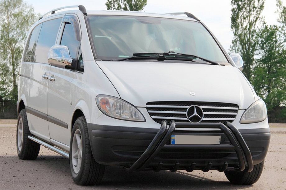 Mercedes Vito W639 2004-2014 Bull bar Kelebek WT011 Black (acciaio inox) Foto 2