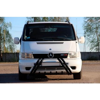 Bull bar Kelebek WT011 Black (acciaio inox) Mercedes Vito W638 1996-2003 foto 3