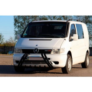 Bull bar Kelebek WT011 Black (acciaio inox) Mercedes Vito W638 1996-2003 foto 2