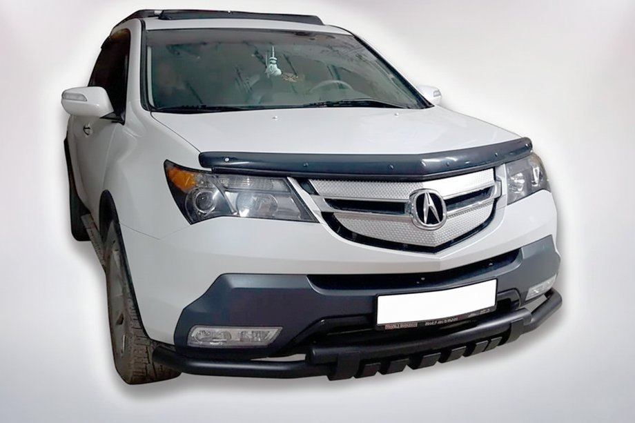 Acura MDX 2007-2013 Paraurti Anteriore B1-47 Nero (Acciaio Inox) Foto 1