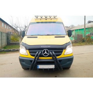 Parabulloni F1-01 Nero (2013-2018, Acciaio Inox) Mercedes Sprinter W906 2006–2018 foto 4