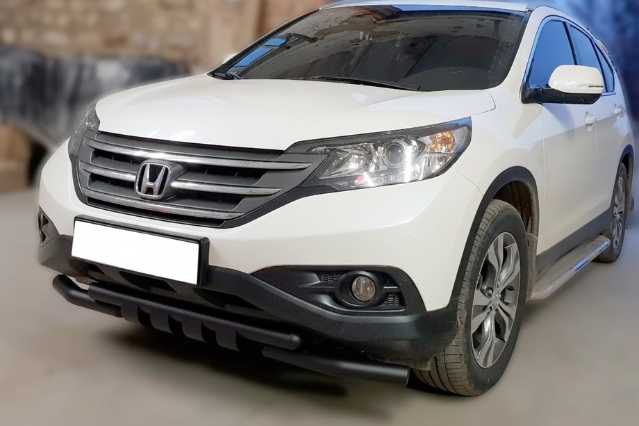 Honda CRV 2012-2016 Protezione Anteriore Shark Black (Acciaio Inox) Image