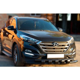 Protezione Anteriore Shark Black (Acciaio Inox) Hyundai Tucson TL 2016-2021