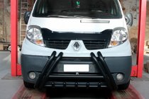 Renault Trafic 2001–2015 Protezione Anteriore F1-01 Nera (Acciaio Inox) foto 1
