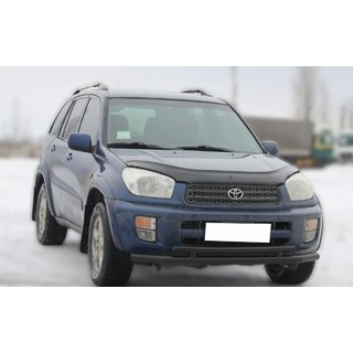 Protezione Anteriore ST014-1 Nera (Acciaio Inox) Toyota Rav 4 2001-2005 foto 2