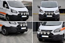 Ford Custom 2013-2022 Parabulloni WT022 Nero (Acciaio Inox) foto 4