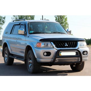 Parabulloni WT022 Nero (Acciaio Inox) Mitsubishi Pajero Sport 1996-2007 foto 2