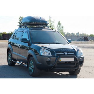 Parabulloni WT025 Nero (Acciaio Inox) Hyundai Tucson JM 2004- foto 1