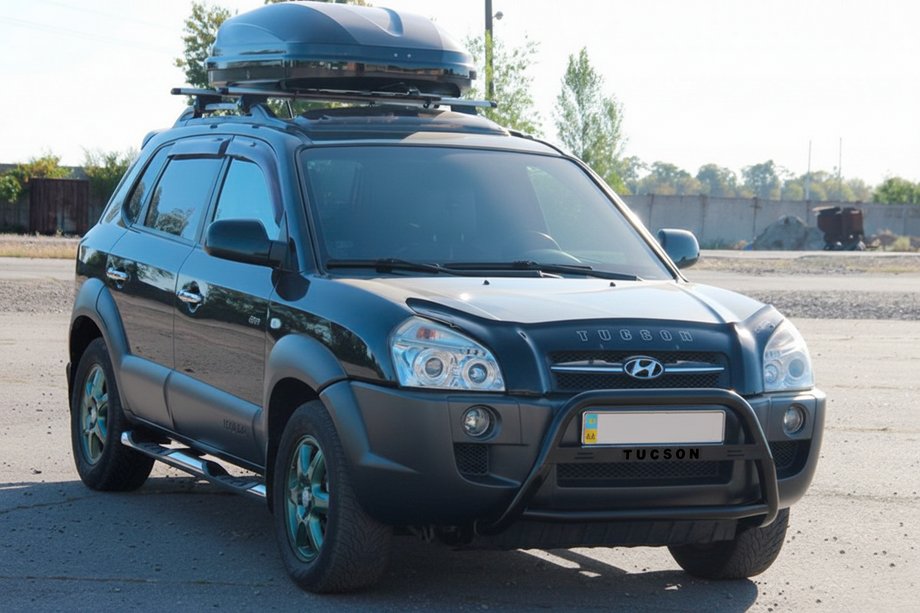 Hyundai Tucson JM 2004- Parabulloni WT025 Nero (Acciaio Inox) Image