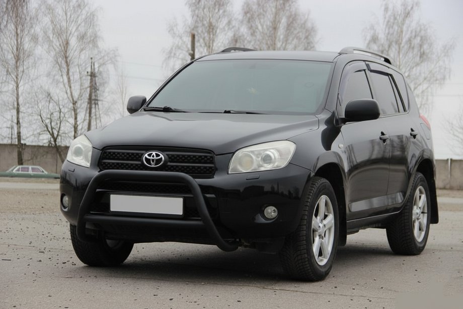Toyota Rav 4 2006-2013 Parabulloni WT022 Nero (Acciaio Inox) Image