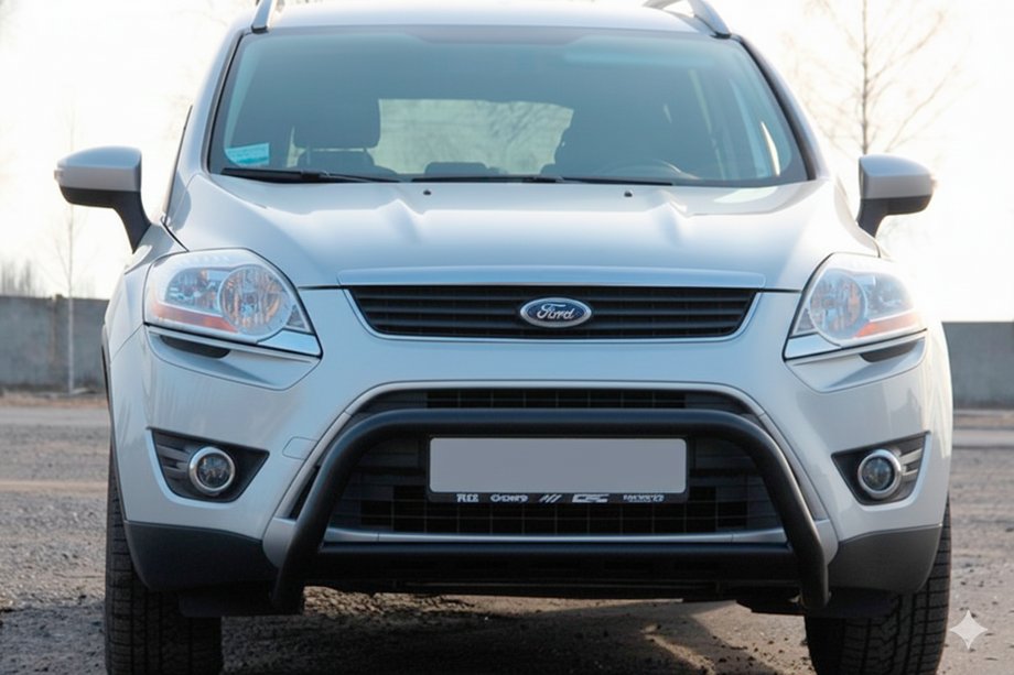 Ford Kuga 2008-2013 Parabulloni WT007 Nero (Acciaio Inox) Image