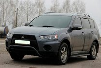 Mitsubishi Outlander 2006-2012 Parabulloni WT007 Nero (Acciaio Inox) foto 4